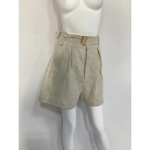 The Femm 'Gigi' White Linen Short Size M - NWT